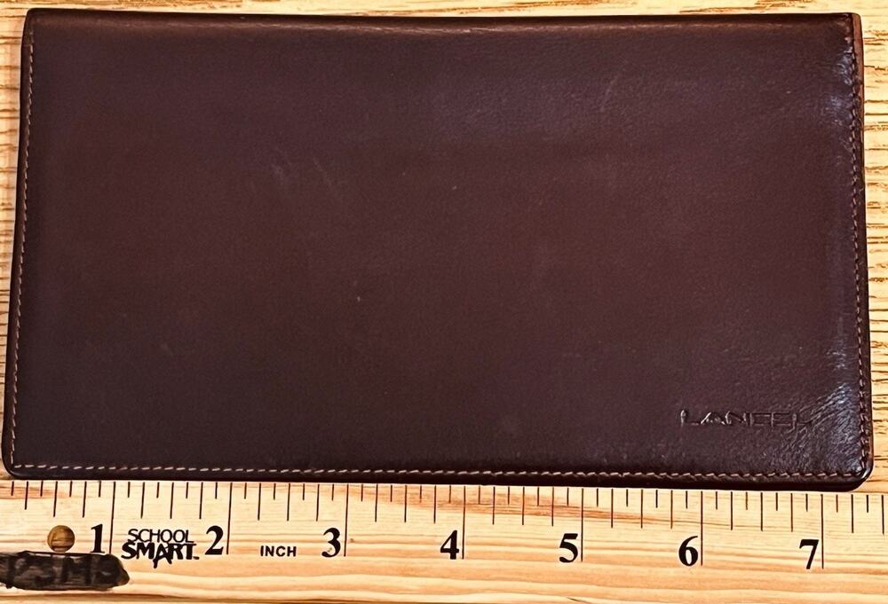 Lancel Paris leather wallet brown Men’s GUC